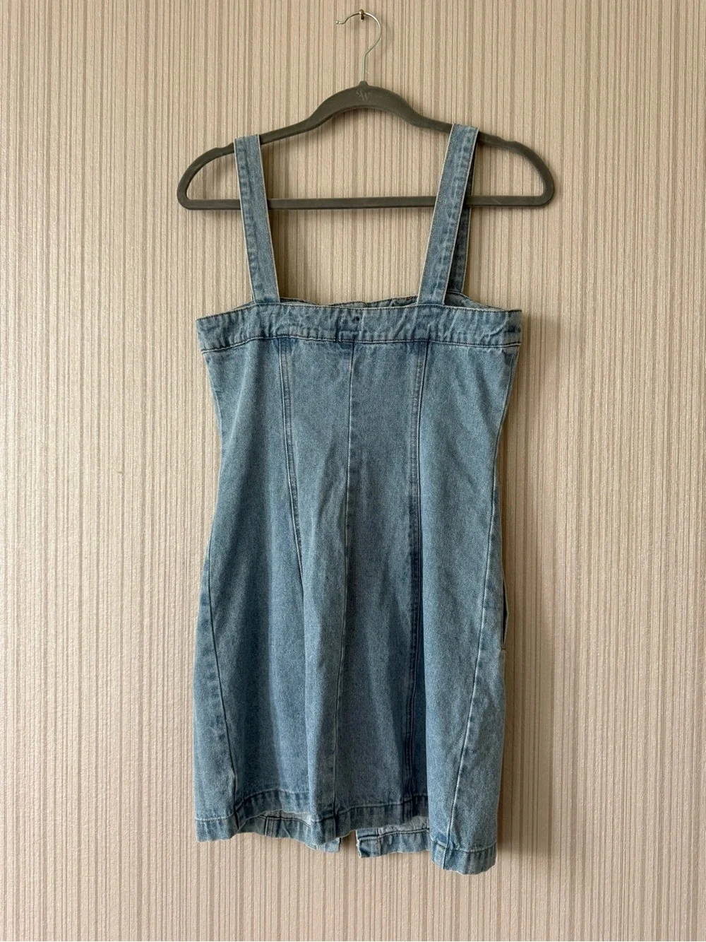 BDG Light Blue Denim Button-Front Dress - Picture 4 of 5